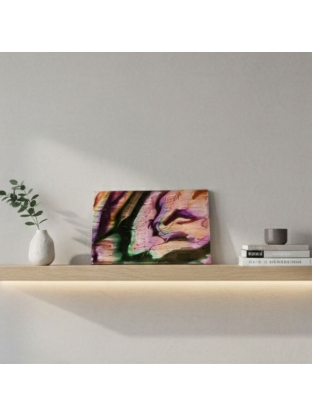 Hand Crafted Acrylic Pour Abstract Painting Wall Decor 5x7